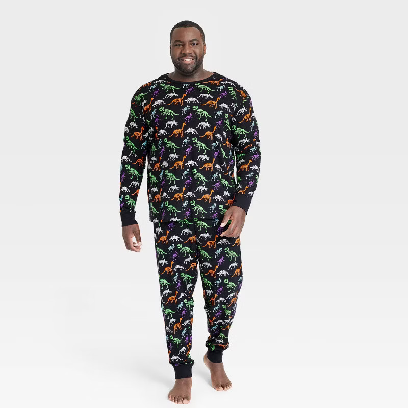 Men's Big & Tall Halloween Dino Skeletons Family Pajama Set - Hyde & EEK! Boutique... | Target