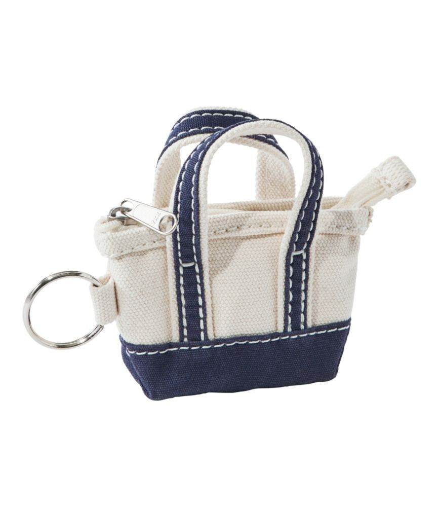 L. L.Bean Tote Bag Key Chain Navy, Cotton/Nylon | L.L. Bean
