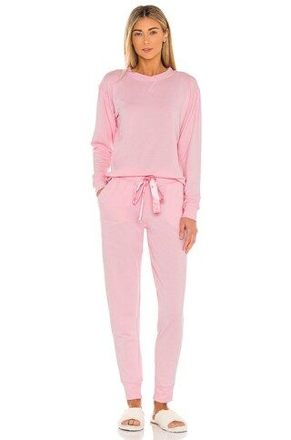 Flora Nikrooz Blaire Long Lounge PJ Set in Carnation from Revolve.com | Revolve Clothing (Global)