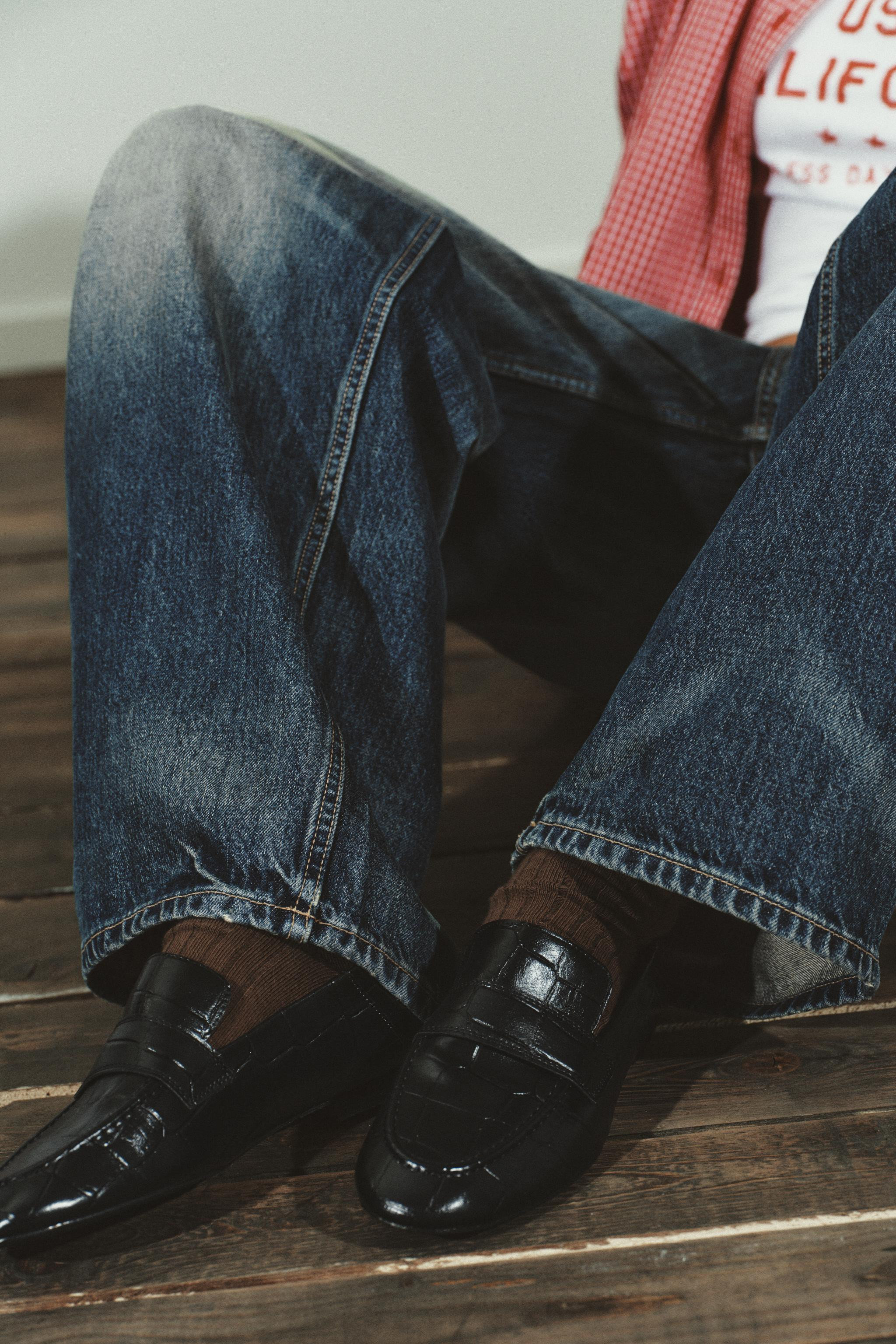 EMBOSSED LOAFERS | Zara US