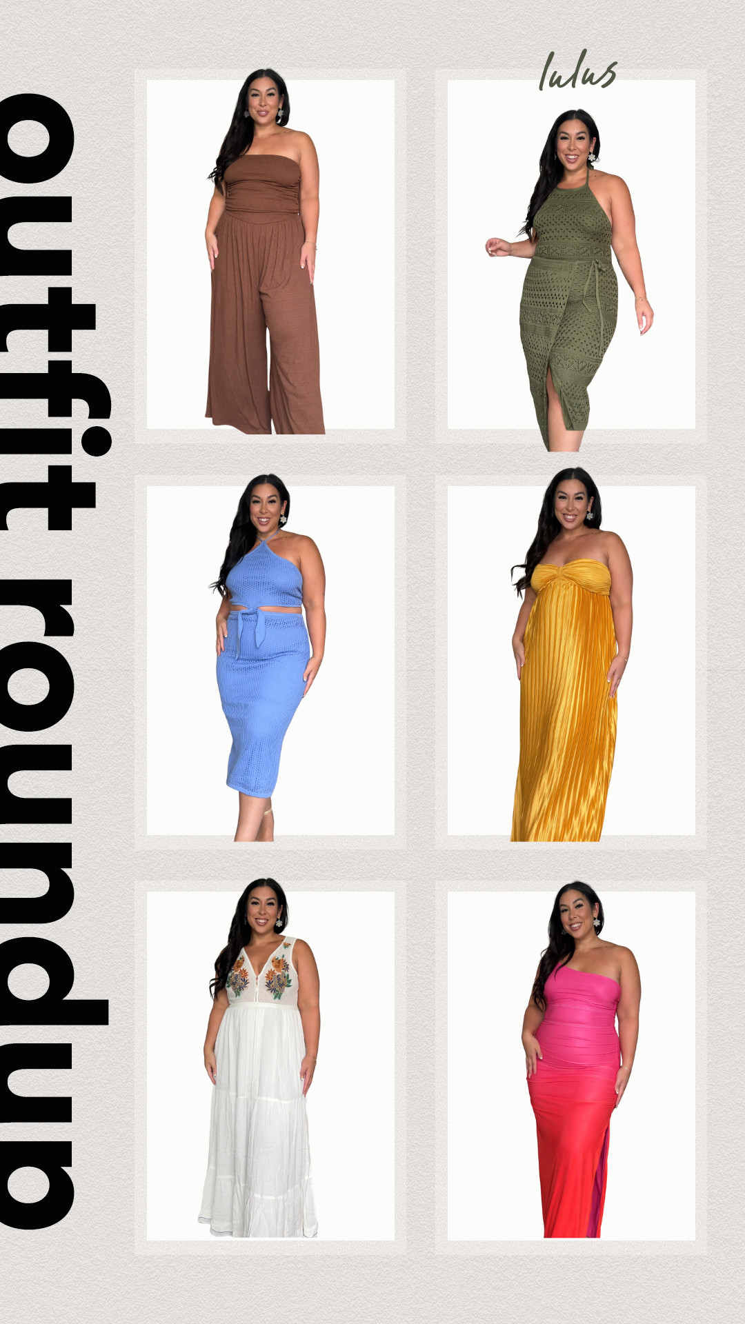 Lulus vacation dress outfit round-up!
-
-
-
resort wear, vacation dress, crochet dress, colorful dress, beach wedding guest dress 

 #LTKMidsize #LTKStyleTip