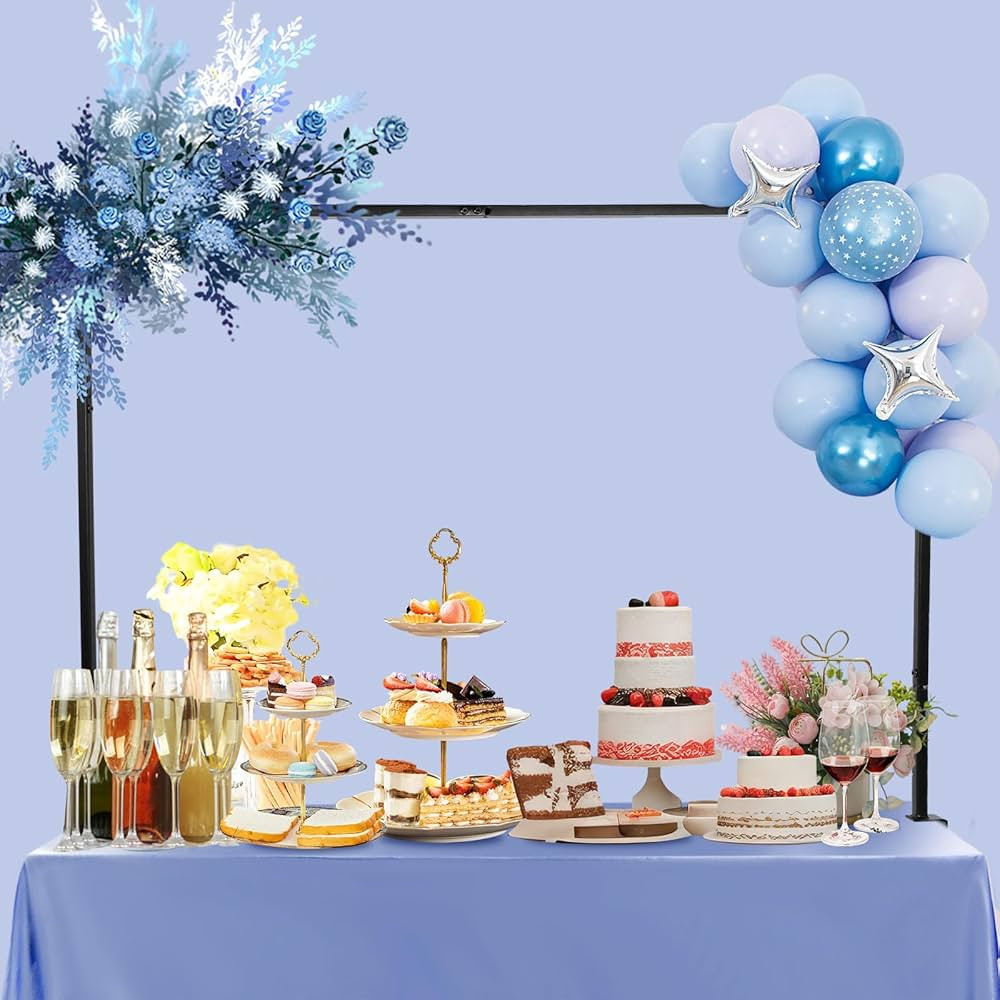 Over The Table Rod Stand with Clamps Pure Iron Adjustable 24"-39" Tall 47" to 102" Length Black T... | Amazon (US)