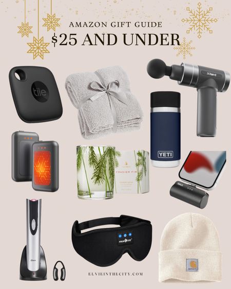 Amazon gift guide - gifts under $25!

Tile, cozy blanket, massage gun, yeti, hand warmers, wine opener, sleep mask, beanie, portable charger, pine candle, gifts for him, gifts for her, gifts for teacher, gift exchange 

#LTKfindsunder50 #LTKHoliday #LTKGiftGuide