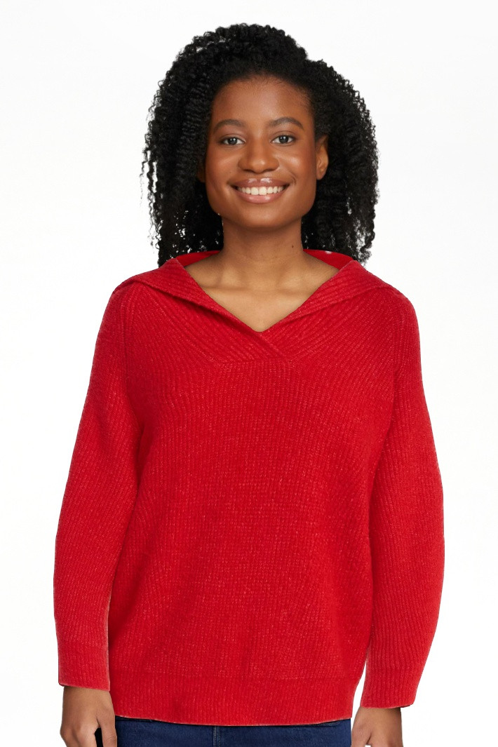 Free Assembly Women's V-Collar Sweater with Long Sleeves, Midweight, Sizes, XS-XXL | Walmart (US)