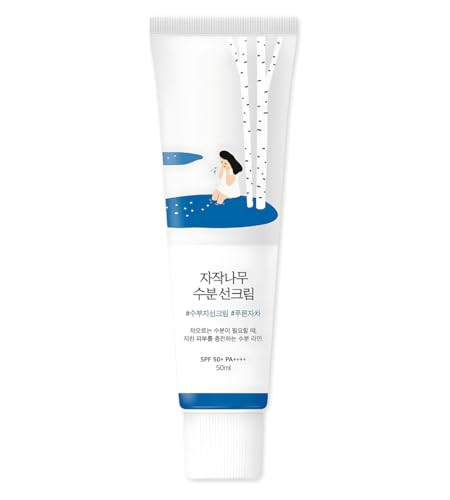 ROUND LAB Birch Juice Moisturizing Sunscreen (SPF50+ PA++++) | A moisturizing sunscreen, No White Cast, Strong UV Protection, Moist Essence Type, Ocean Friendly-Reef Safe (1.69fl.oz) 100% Original | Amazon (US)