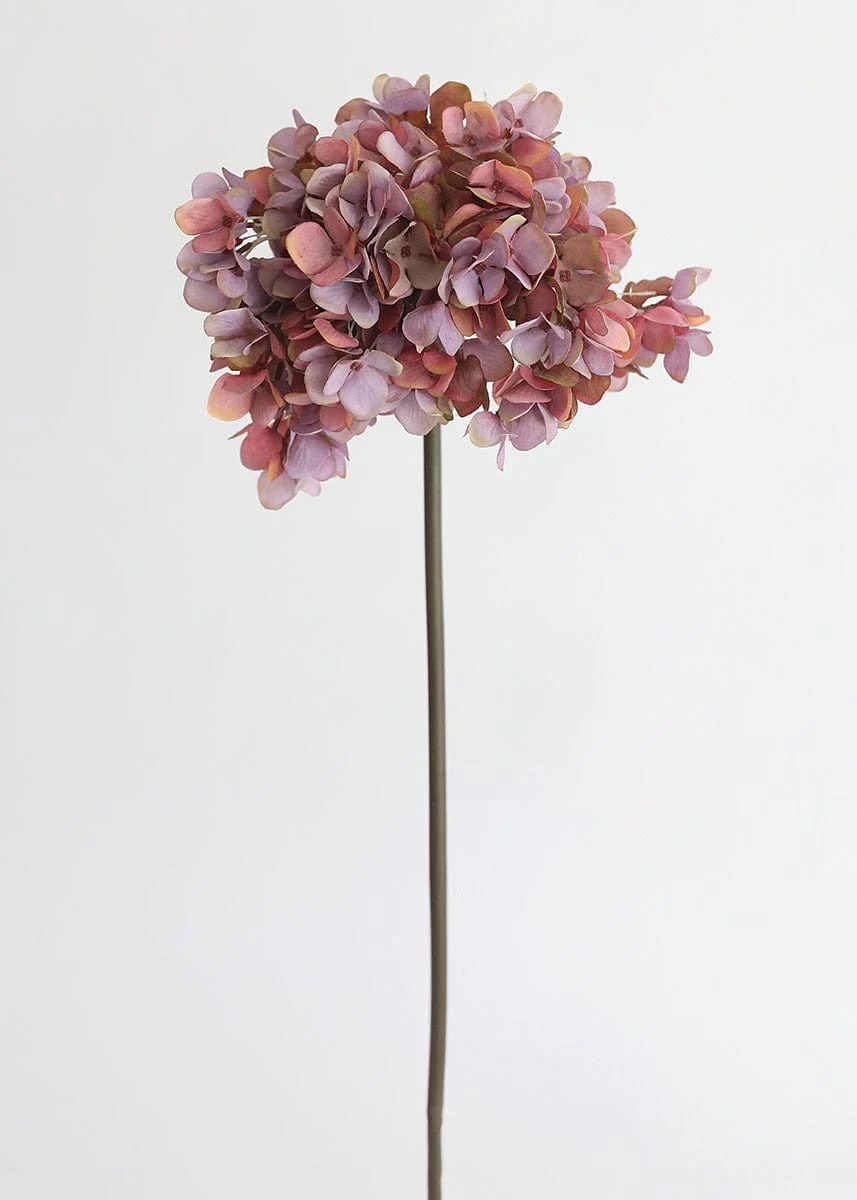 Mauve Oversized Hydrangea Fake Flower - 27 | Afloral (US)