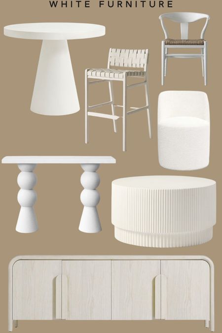 White furniture can be so stunning in a high contrast space - here are a few of my top pics! 

#LTKHome