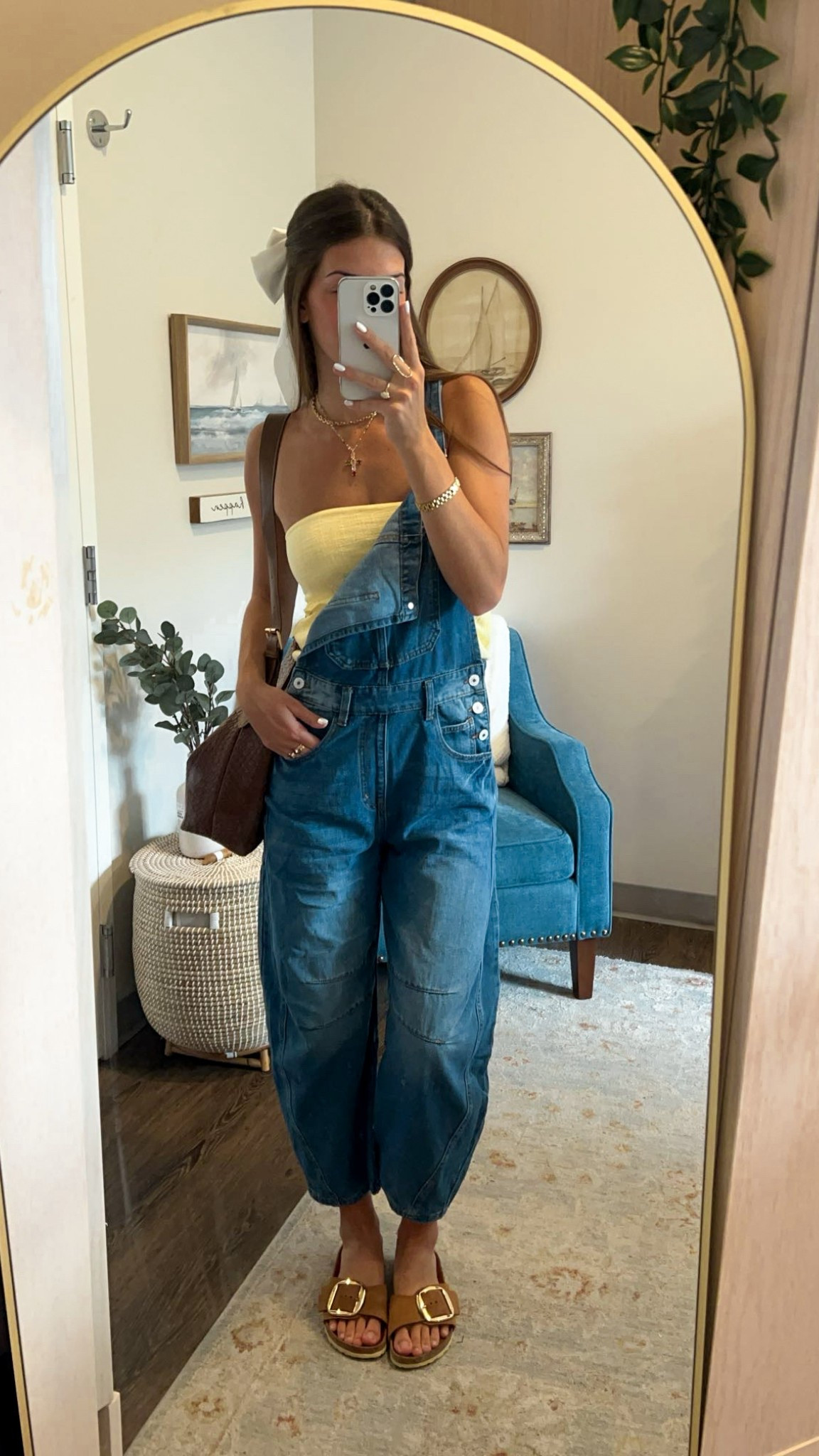 summer barrel overalls outfit!
