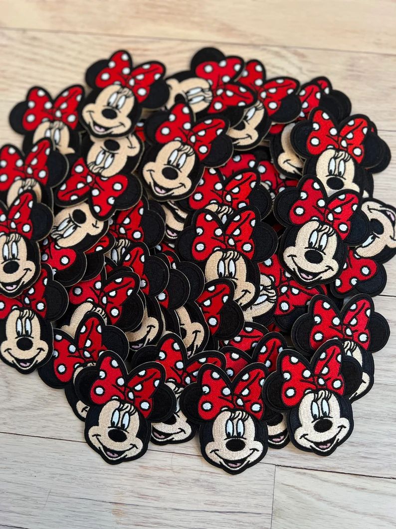 Minnie Mouse 2.5 Inch Iron on Embroidered Patch Embroidered | Etsy | Etsy (US)