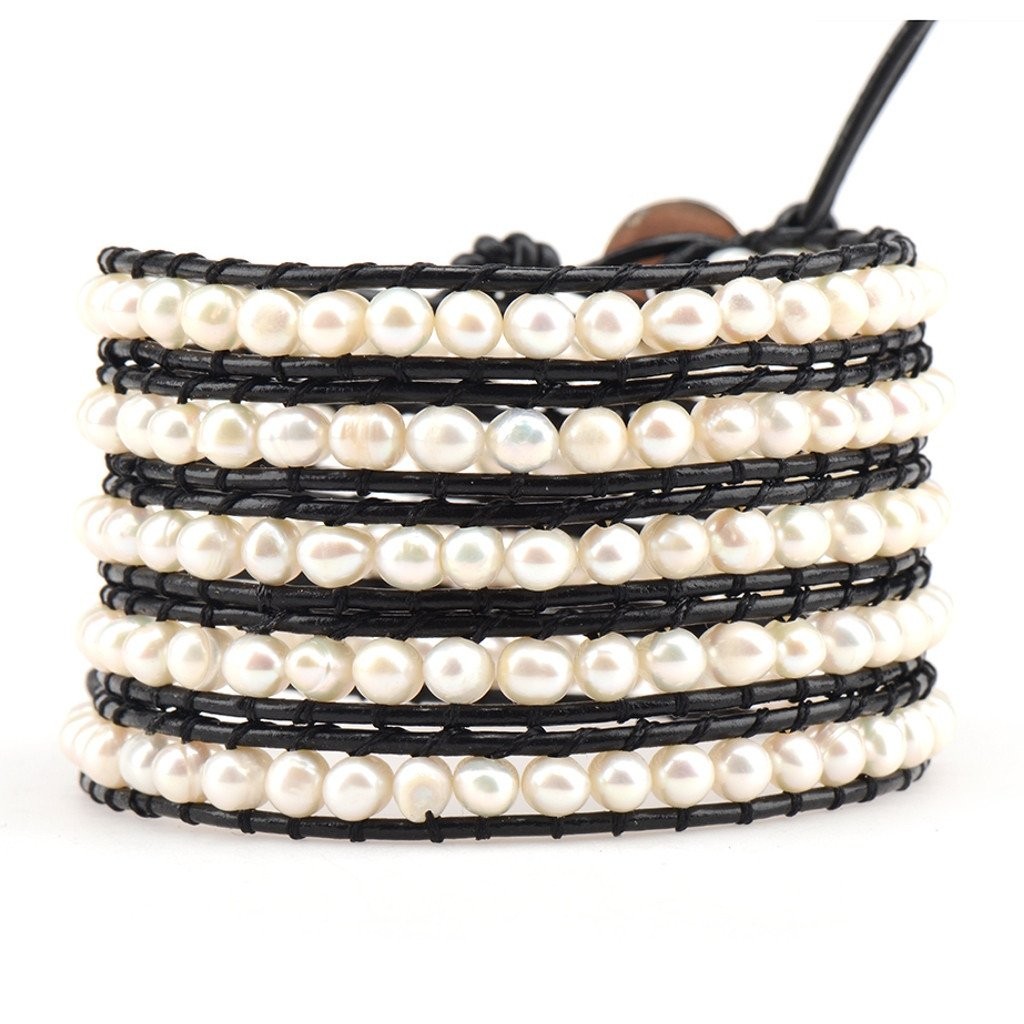 Freshwater Pearls on Black | Victoria Emerson