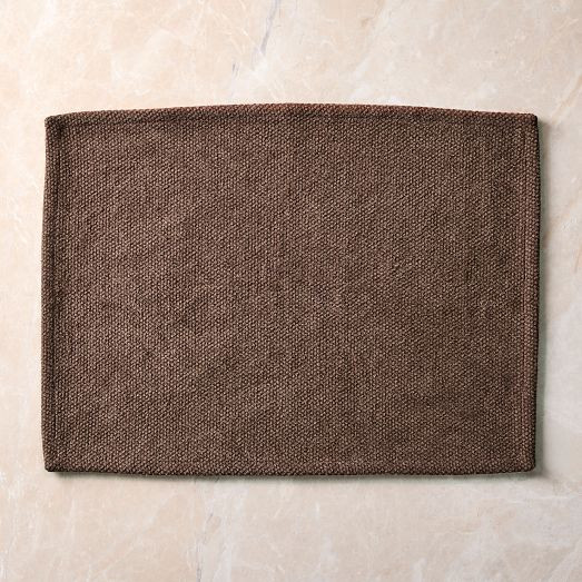 Textured Canvas Cotton Placemat Sets - Clearance | West Elm (US)
