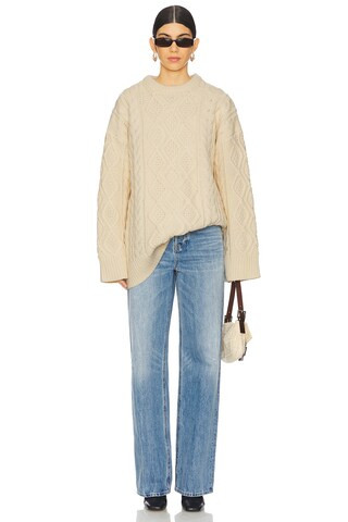 LIONESS Gigi Knit Sweater in Ivory from Revolve.com | Revolve Clothing (Global)