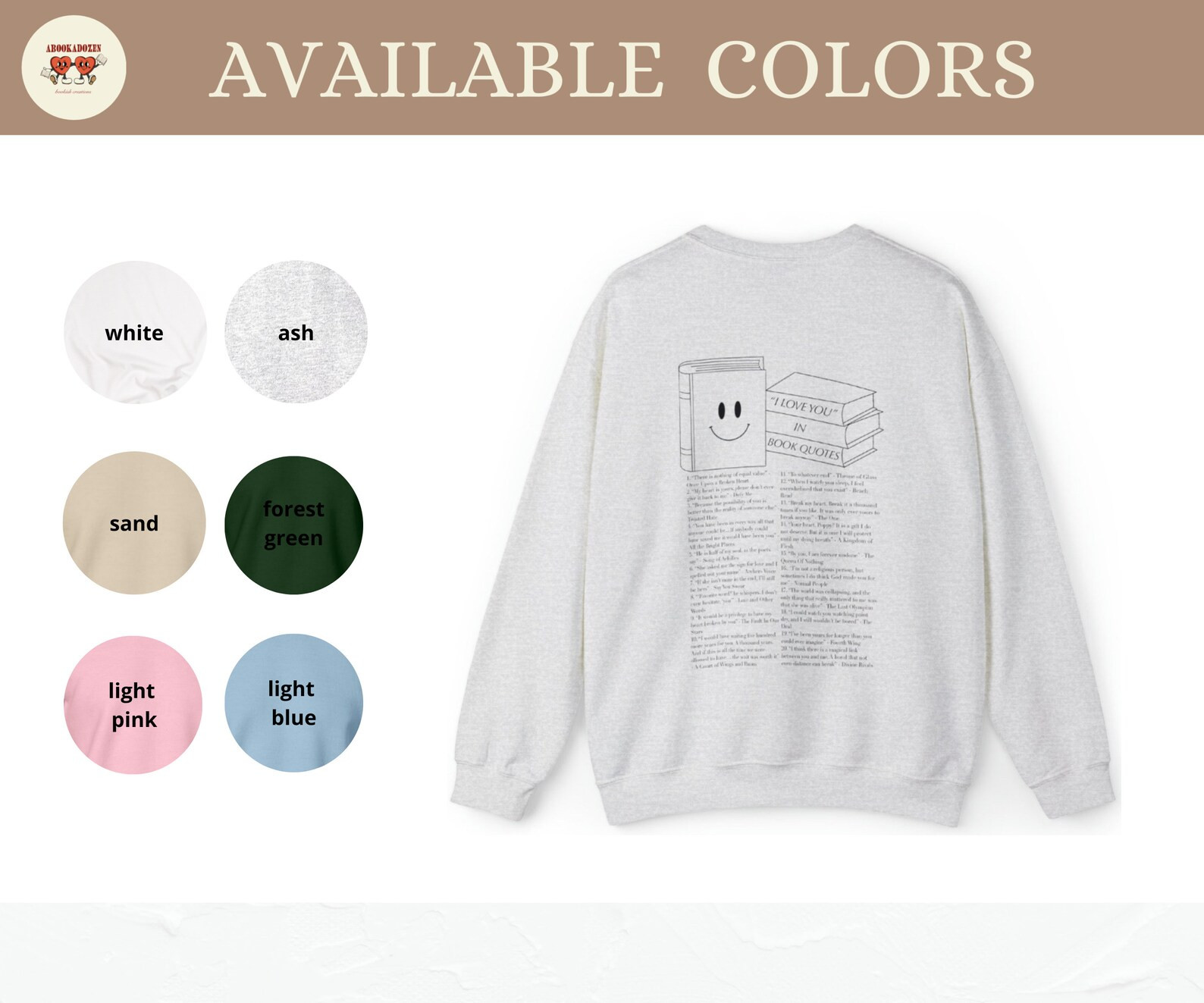 This Book Reminds Me of You Sweatshirt/i Love You in Book - Etsy | Etsy (US)