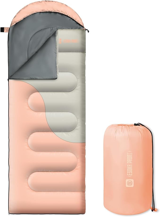 Sleeping Bags for Adults&Kids,Lightweight Waterproof Warm Weather Sleeping Bag,Compact Portable S... | Amazon (US)