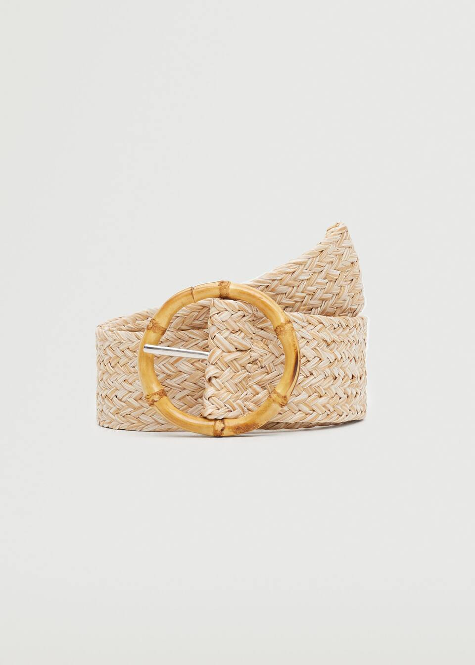 Buckle bamboo belt | MANGO (US)