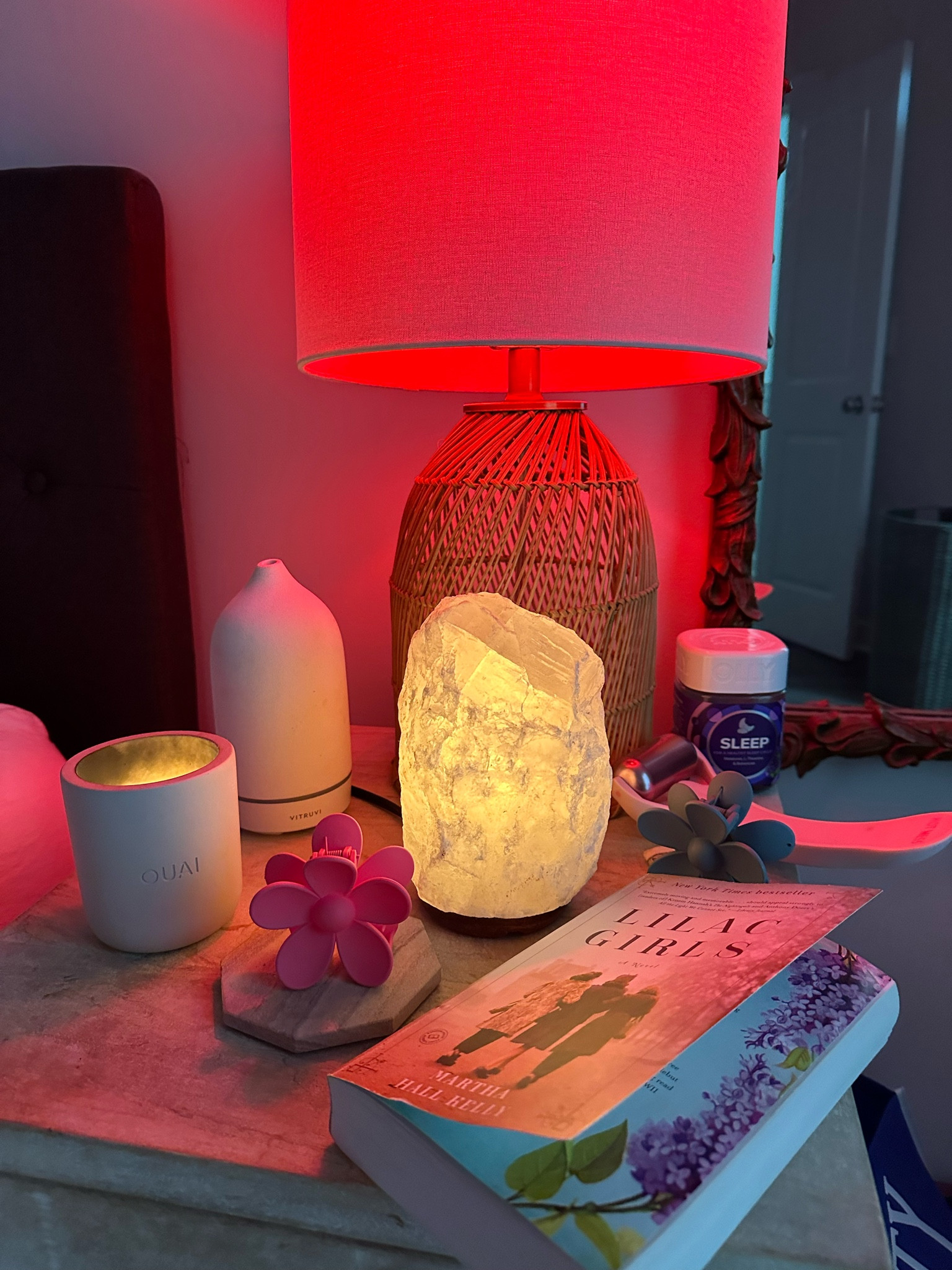 Working on perfecting my wind down routine 🌝 this smart lightbulb is everything!!!!! Nighttime routine, nightstand, red light, salt lamp, diffuser, calm

#LTKGiftGuide #LTKunder50 #LTKhome
