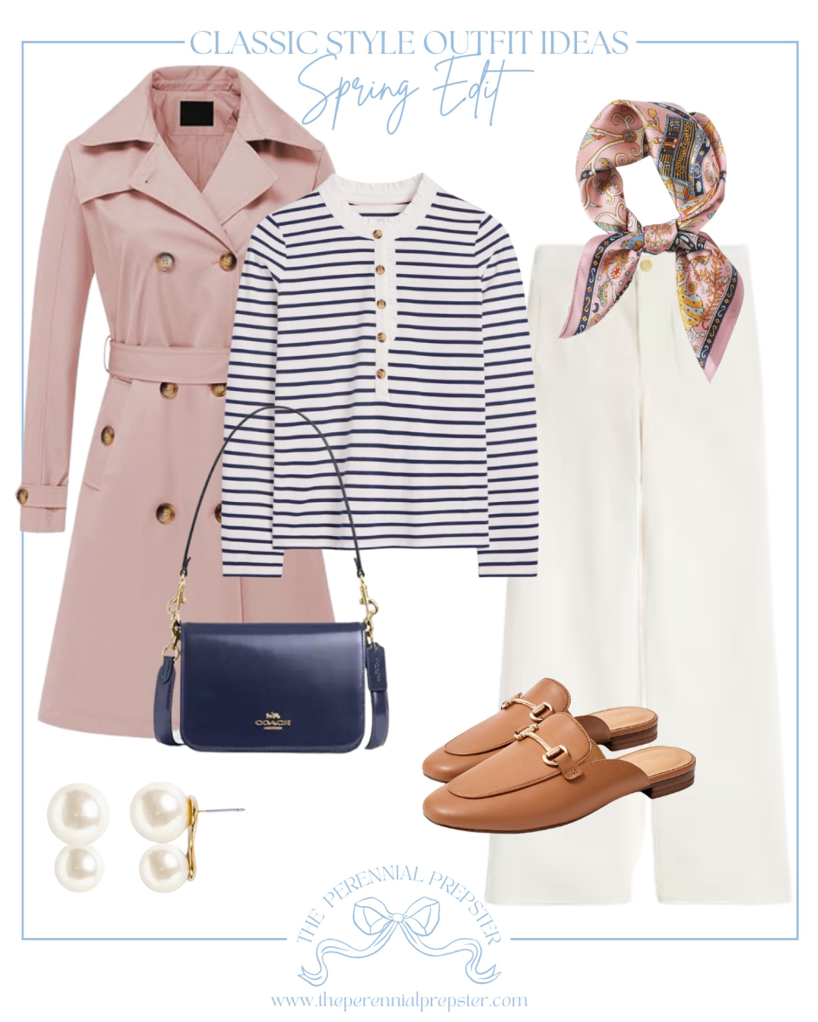 Think pink spring outfit idea / nothing says spring like a pink trench coat!! Classic and preppy timeless spring outfit idea 

#LTKSeasonal #LTKStyleTip
