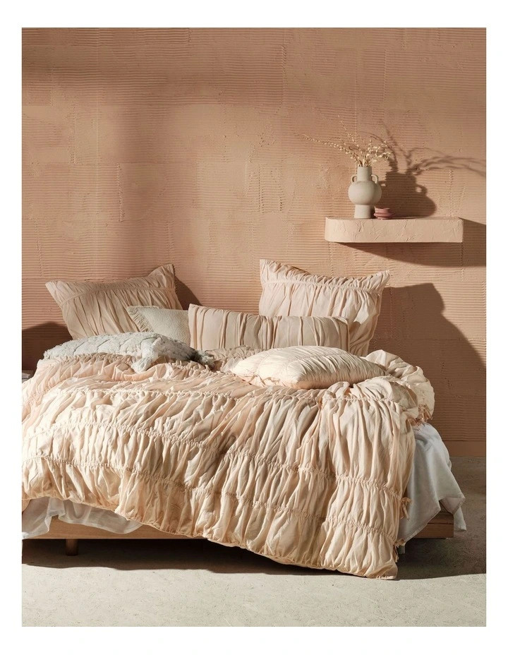 Layla Quilt Cover Set in Pink | Myer