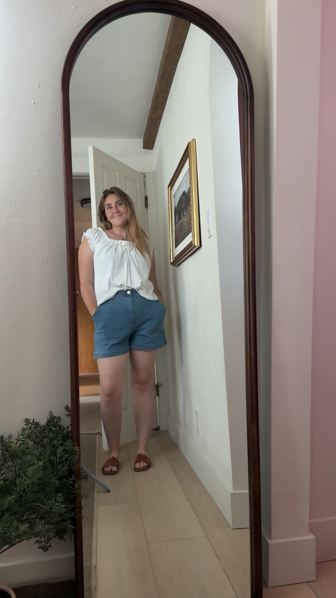 Postpartum outfit try on 🌸 these were all the finds that were not too tight and flattering with a soft belly! 