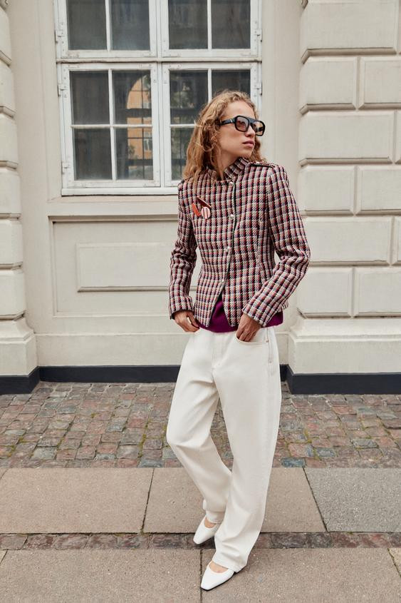 TEXTURED DOUBLE-BREASTED BLAZER | Zara US
