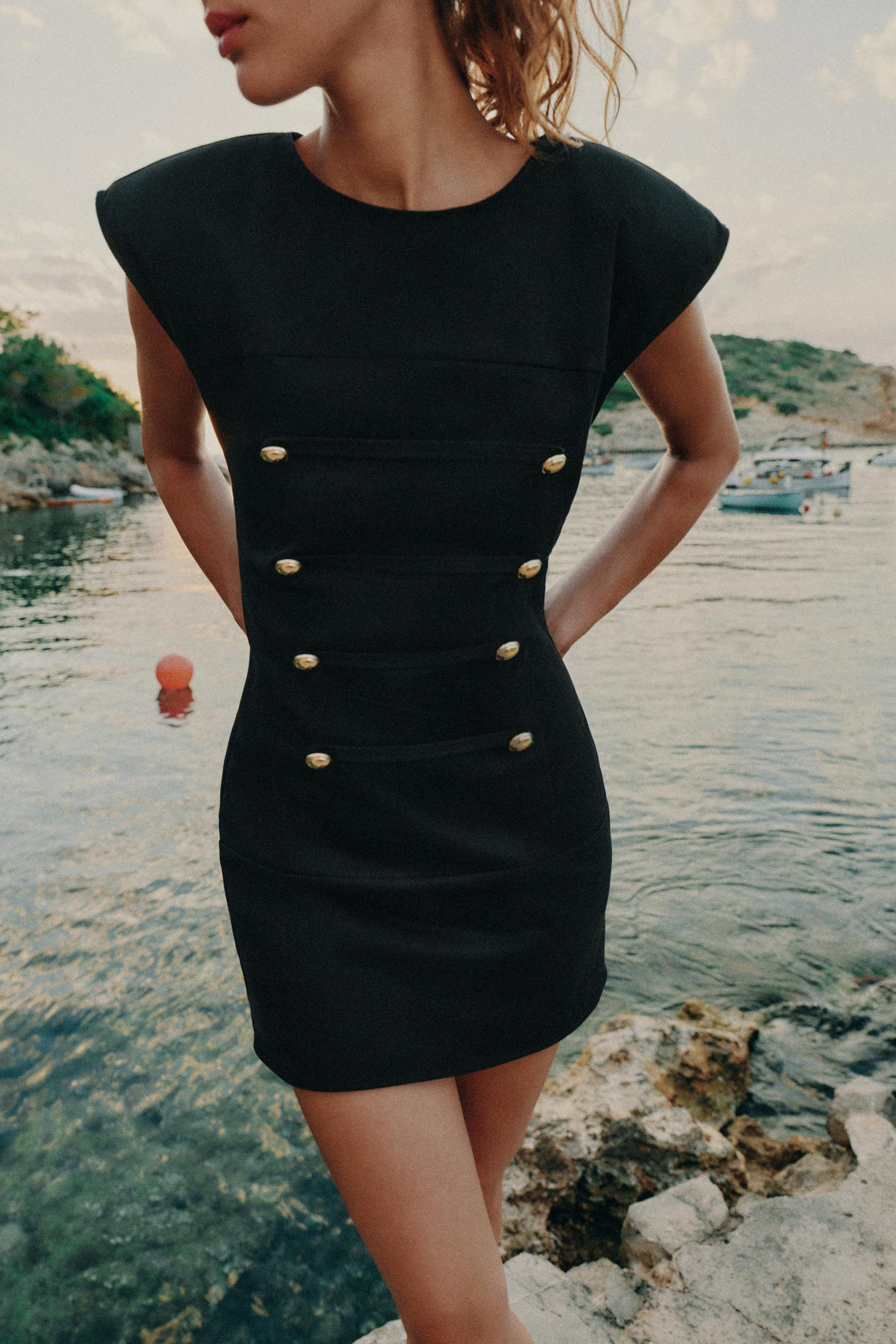SHORT FROG FASTENING DRESS | Zara US