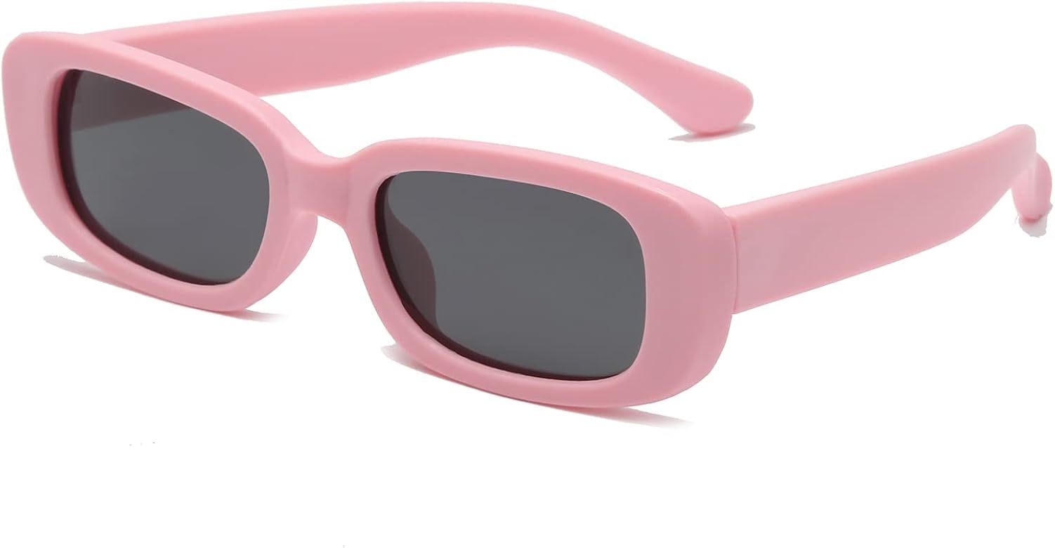 Long-Keeper Kids Polarized Rectangle Sunglasses - Boys Girls UV Protection Glasses Children Flexible | Amazon (US)