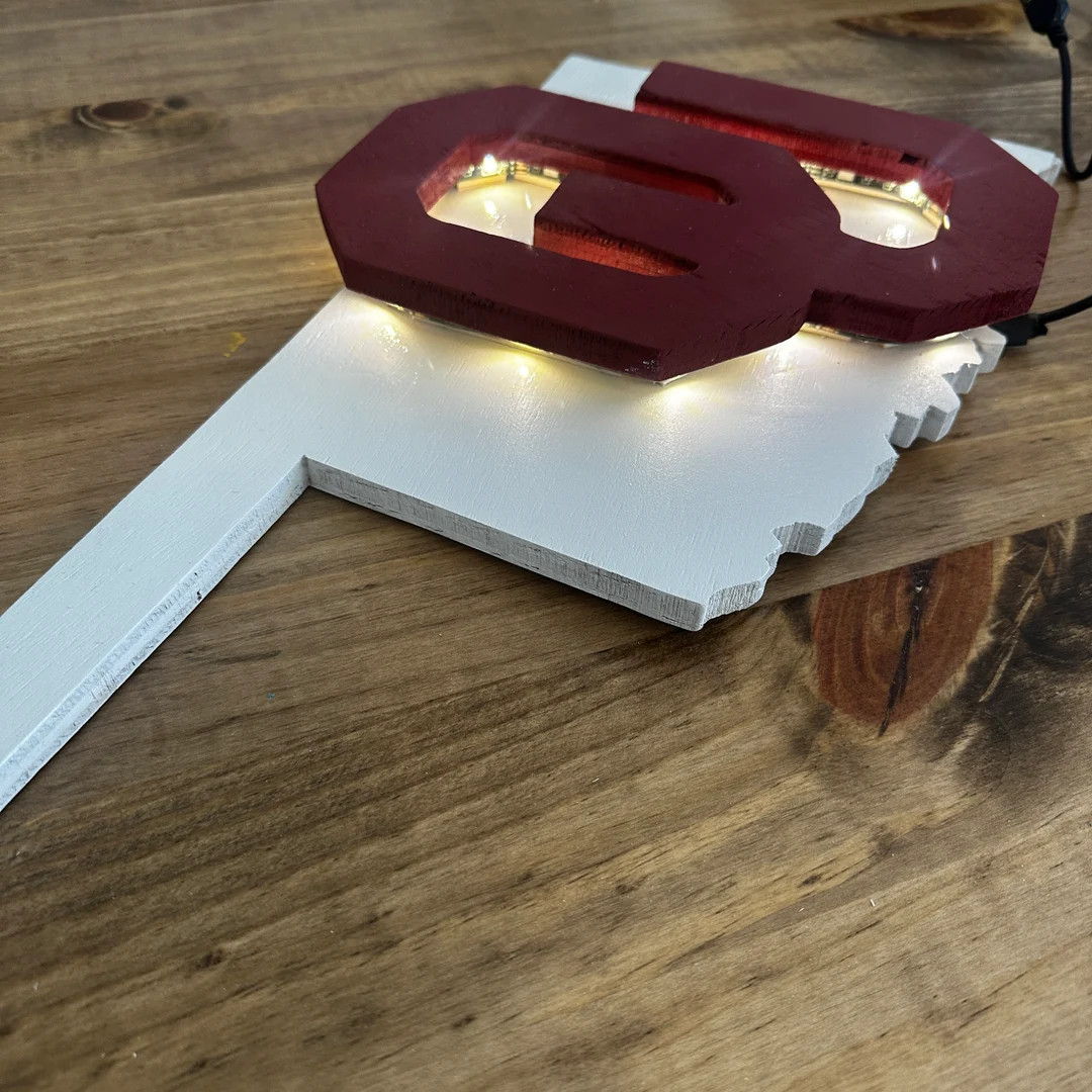 OU Oklahoma University Wall Light Night Light Bar Light - Etsy | Etsy (US)