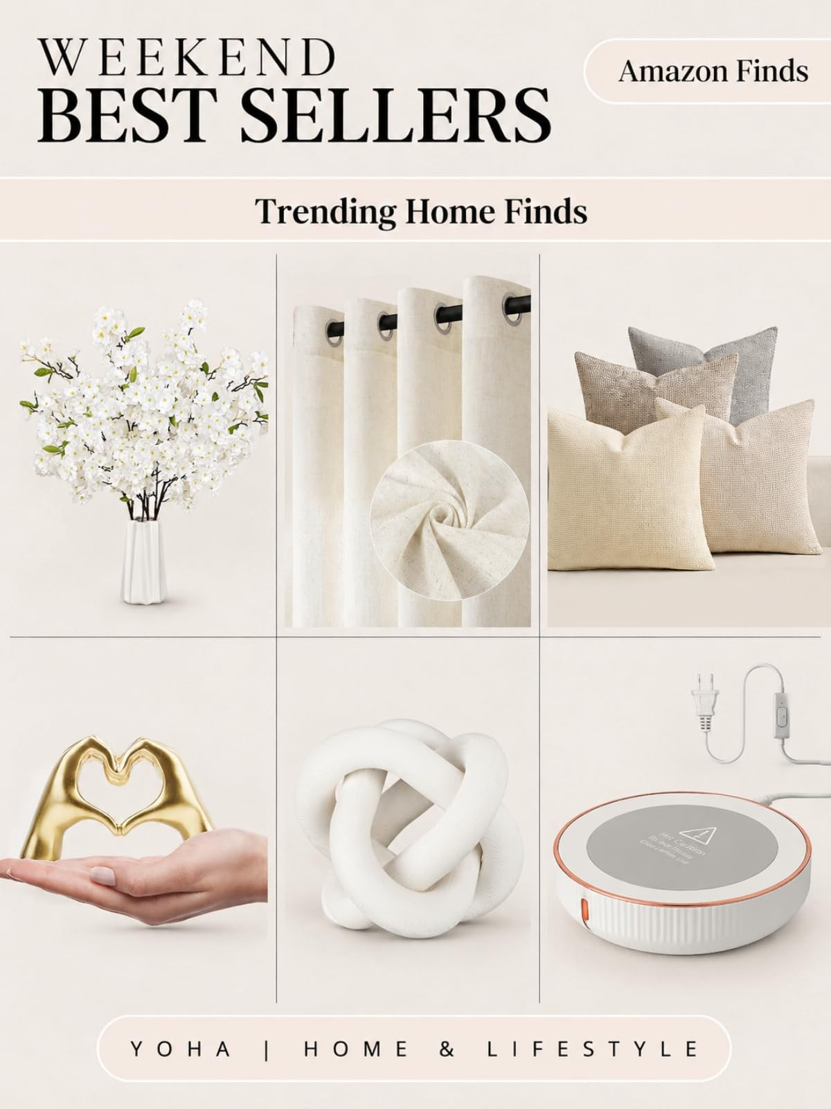 Weekend Best Sellers: Check out these trendy home decor items from Amazon! From chic curtains to cozy pillows, elevate your space with these stylish finds. Perfect for any room in your house. Everything linked below for you!🫶 #HomeDecor #AmazonFinds #InteriorDesign  

 #LTKHome #LTKSaleAlert