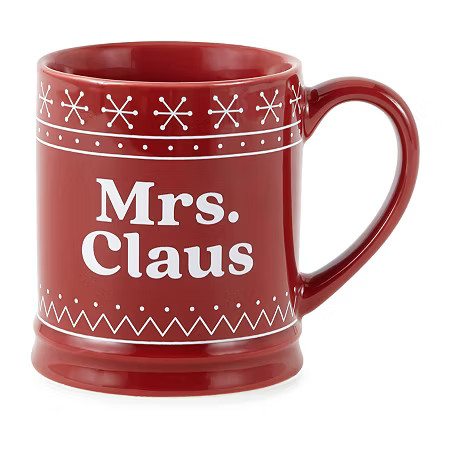 North Pole Trading Co. Holiday Mrs. Claus Coffee Mug, One Size, Red | JCPenney