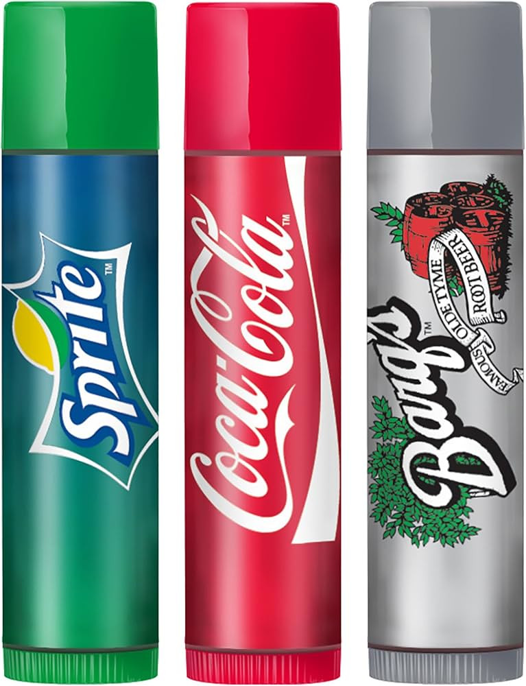 Lip Smacker Coca-Cola Flavored Lip Balm Set, Flavors, Sprite, Coke, Barq's Root Beer, For Kids, M... | Amazon (US)