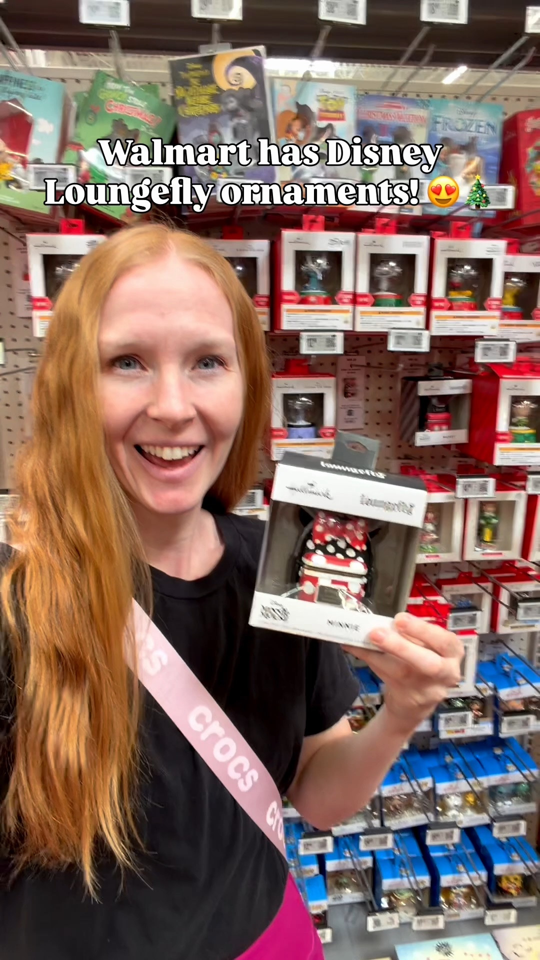 Walmart has the cutest Disney and Harry Potter Loungefly Christmas ornaments right now! 🐭🎒