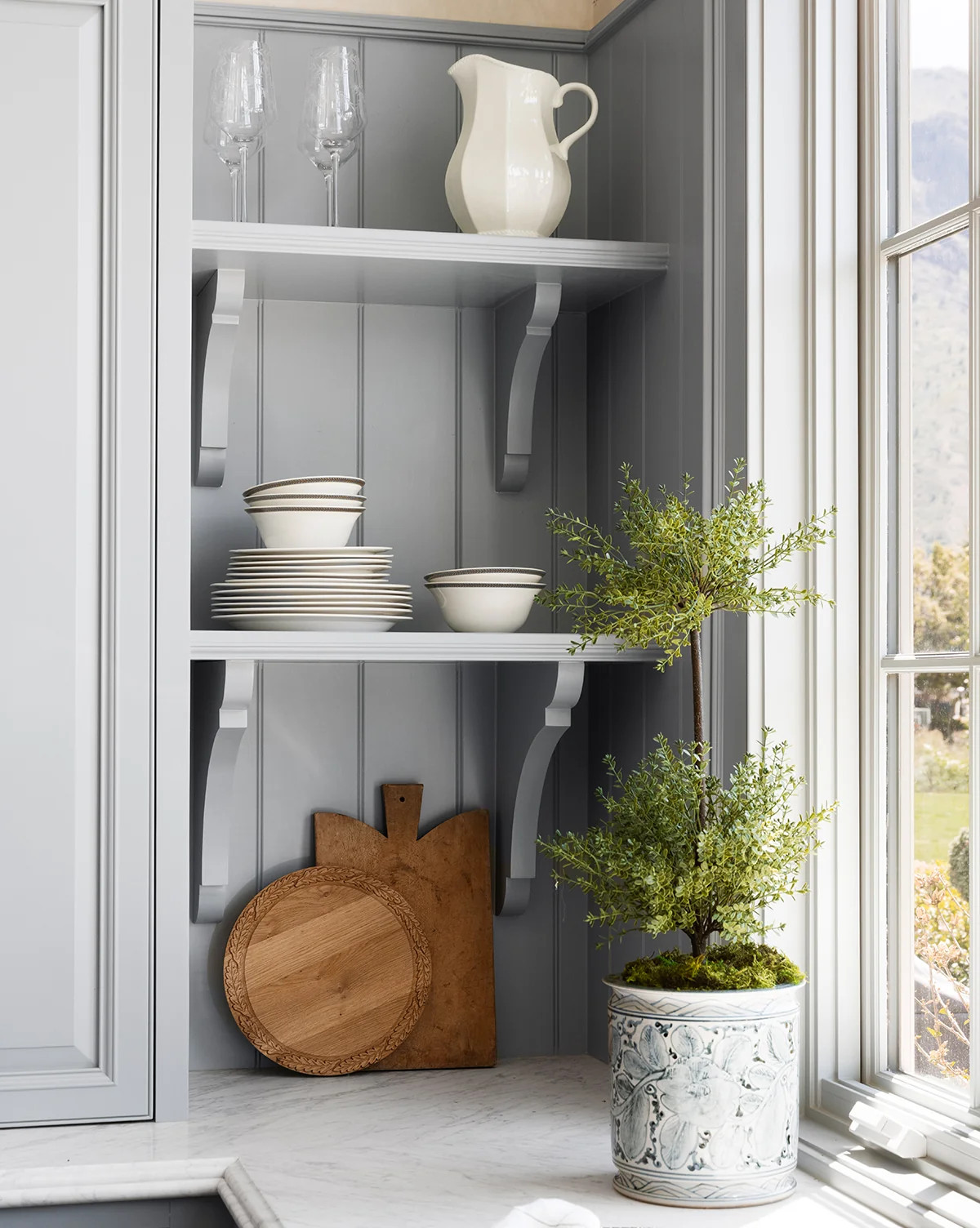 Blue & White Orchid Pot | McGee & Co. (US)