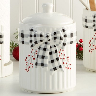 The Lakeside Collection Plaid and Berries Kitchen Canister - | Target
