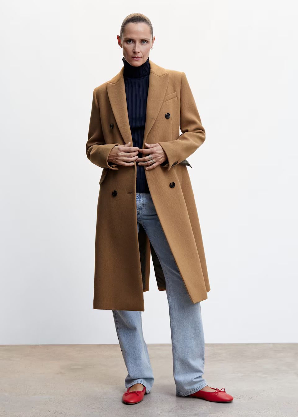 Tailored wool coat -  Women | Mango United Kingdom | MANGO (UK)