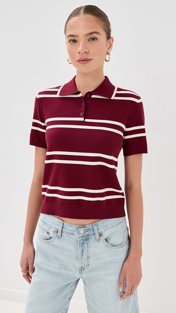 Short Sleeve Striped Polo | Shopbop