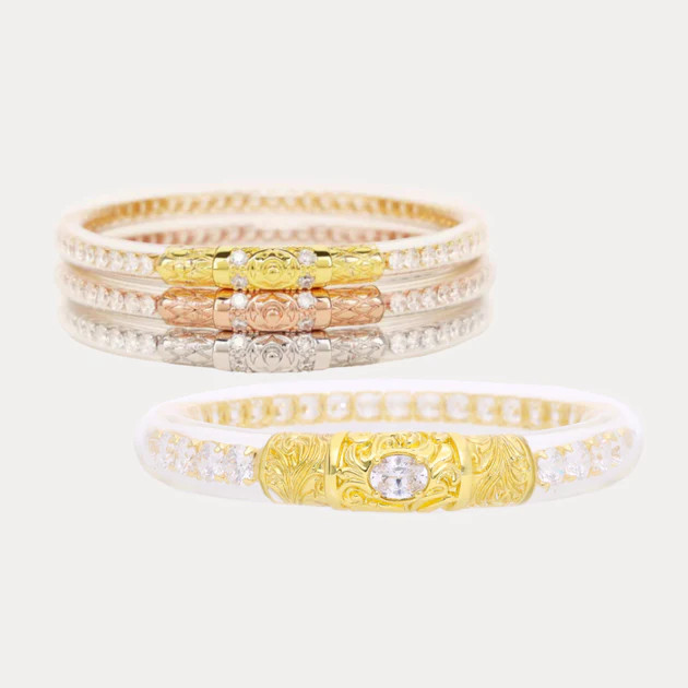 Clear Crystal Luxe Holiday Stack | BuDhaGirl