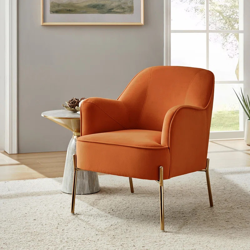 Cleo 26" Wide Contemporary Chair with Recessed Arms | Wayfair North America