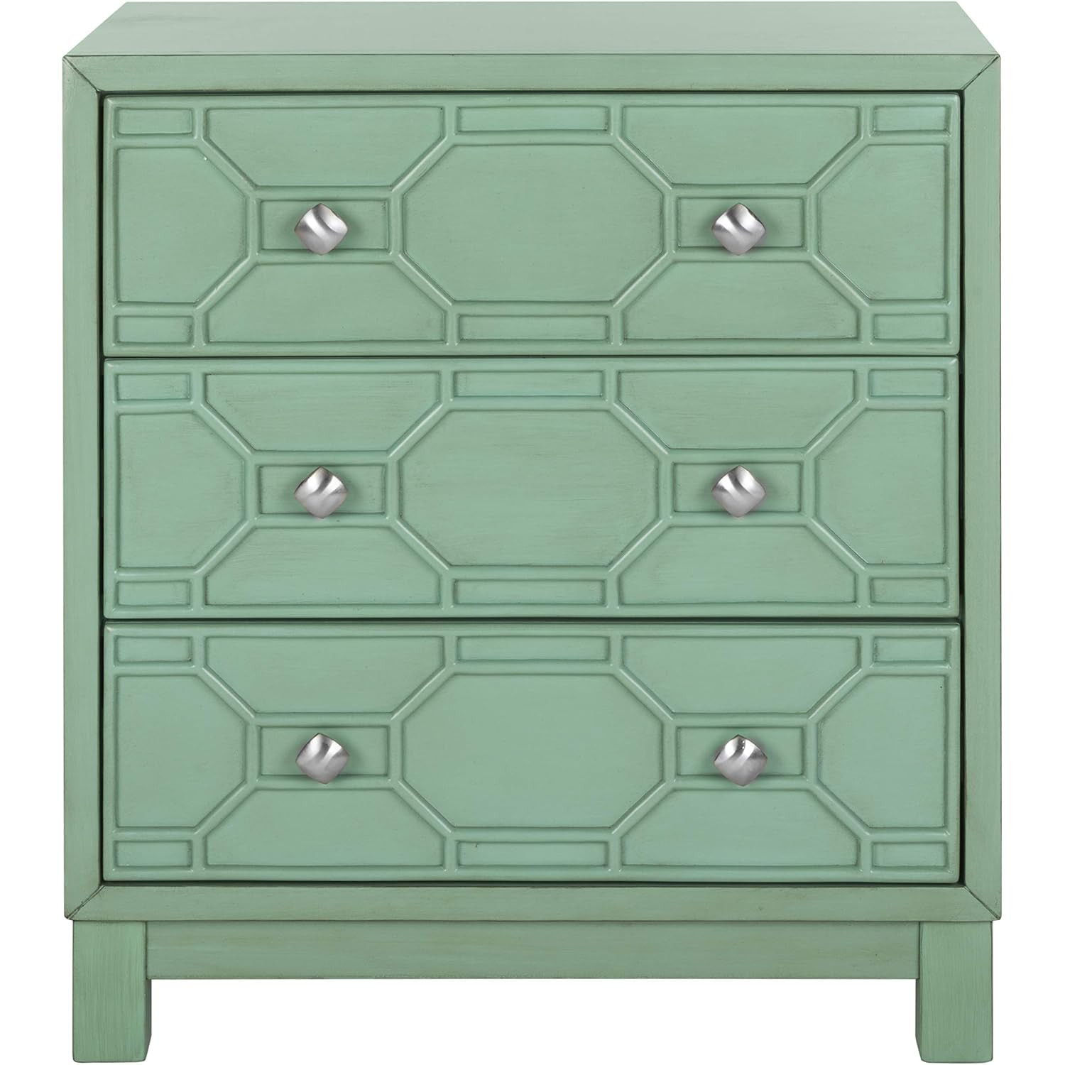 Safavieh Home Izumi Turquoise 3-drawer Chest | Amazon (US)