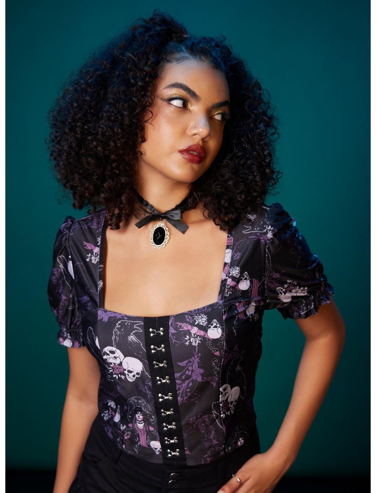 Her Universe Disney The Haunted Mansion Madame Leota Girls Top | Hot Topic | Hot Topic