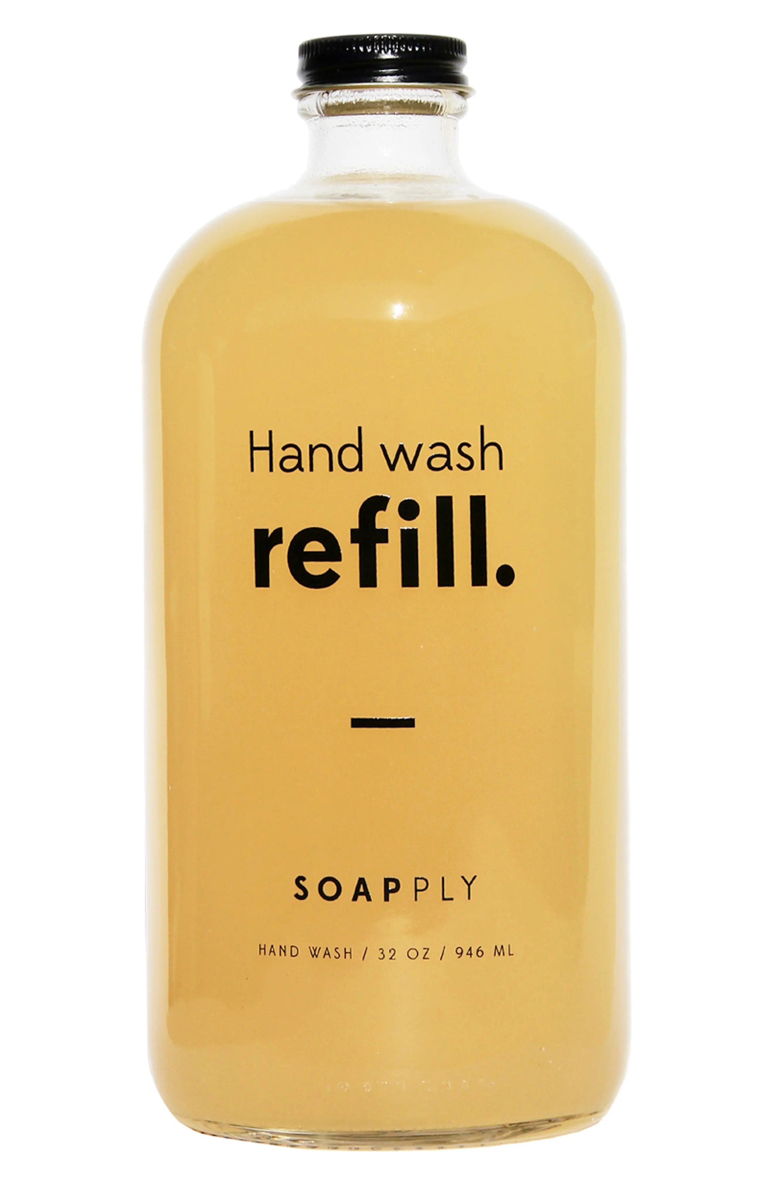 SOAPPLY Hand Wash Refill Bottle in Clear Bottle at Nordstrom | Nordstrom