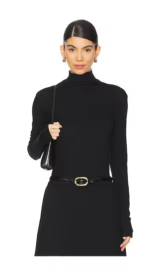 Vince Essential Long Sleeve Turtleneck in Black. - size L | Revolve Clothing (Global)