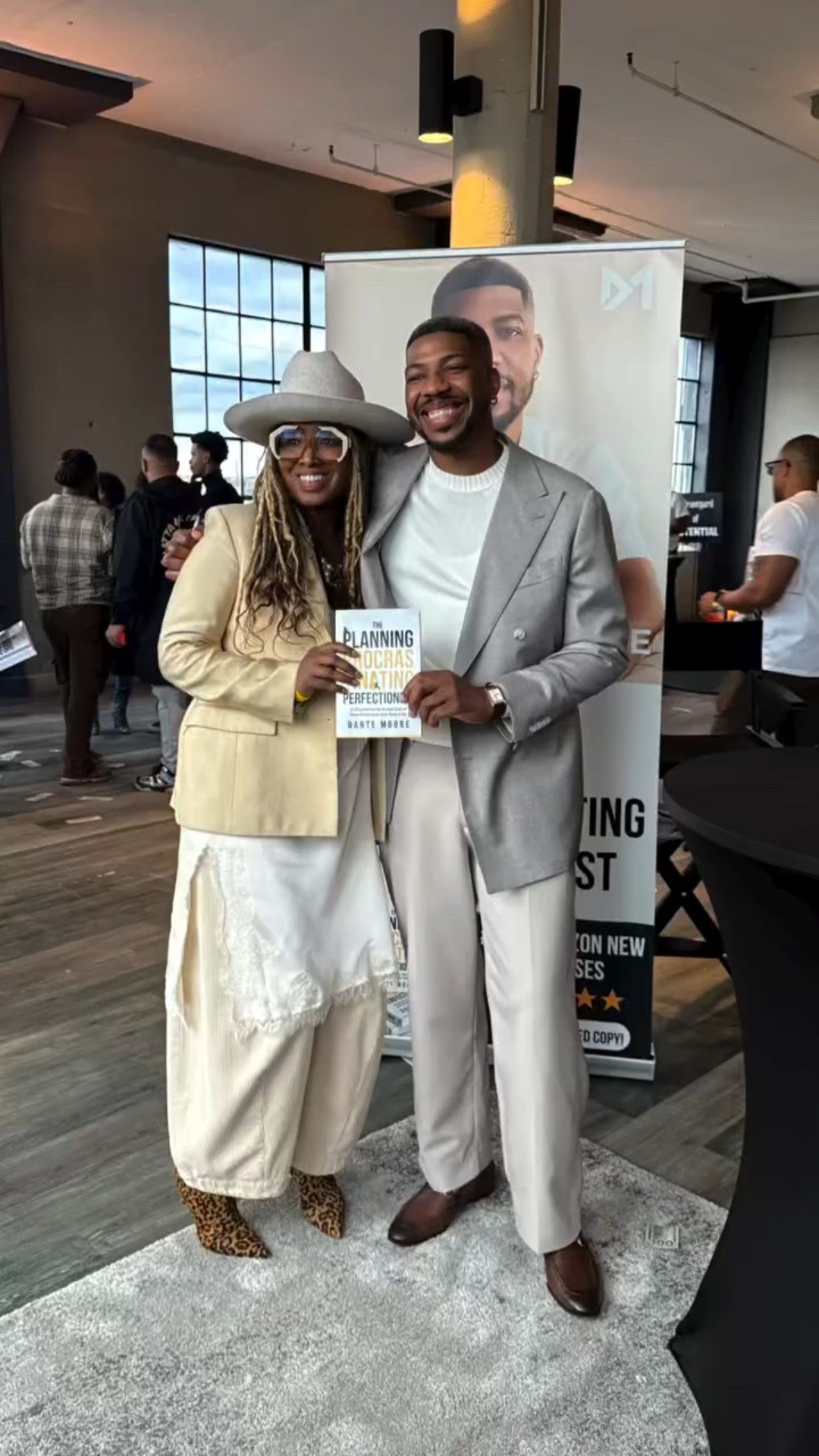 START WITH YOU: Dante Moore Tour

Over the weekend, I had a conflict. I was driving to an event and something said “you are heading the wrong way!” I pulled over, purchased a ticket and reprogrammed my GPS. I am so glad that I did. Now, I’ve attended a book tour before. But when I tell you that I was blown away by the amount of planning and dedication it took to make this happen. I was so proud to be in the room. With the exception of being a few minutes behind, it was executed beautifully. 

It was an immersive experience that felt like a revival. From testimonies to leaps of joys, the room was on fire. Lots of head nods, mmm-hmmms and a family reunion.

Dante, you were absolutely phenomenal. Seeing you and your brothers grow from boys to upstanding men has made me beyond proud.

The Planning Procrastinating Perfectionist is available for purchase online. But I’d recommend supporting Dante in person and treating yourself to his events.