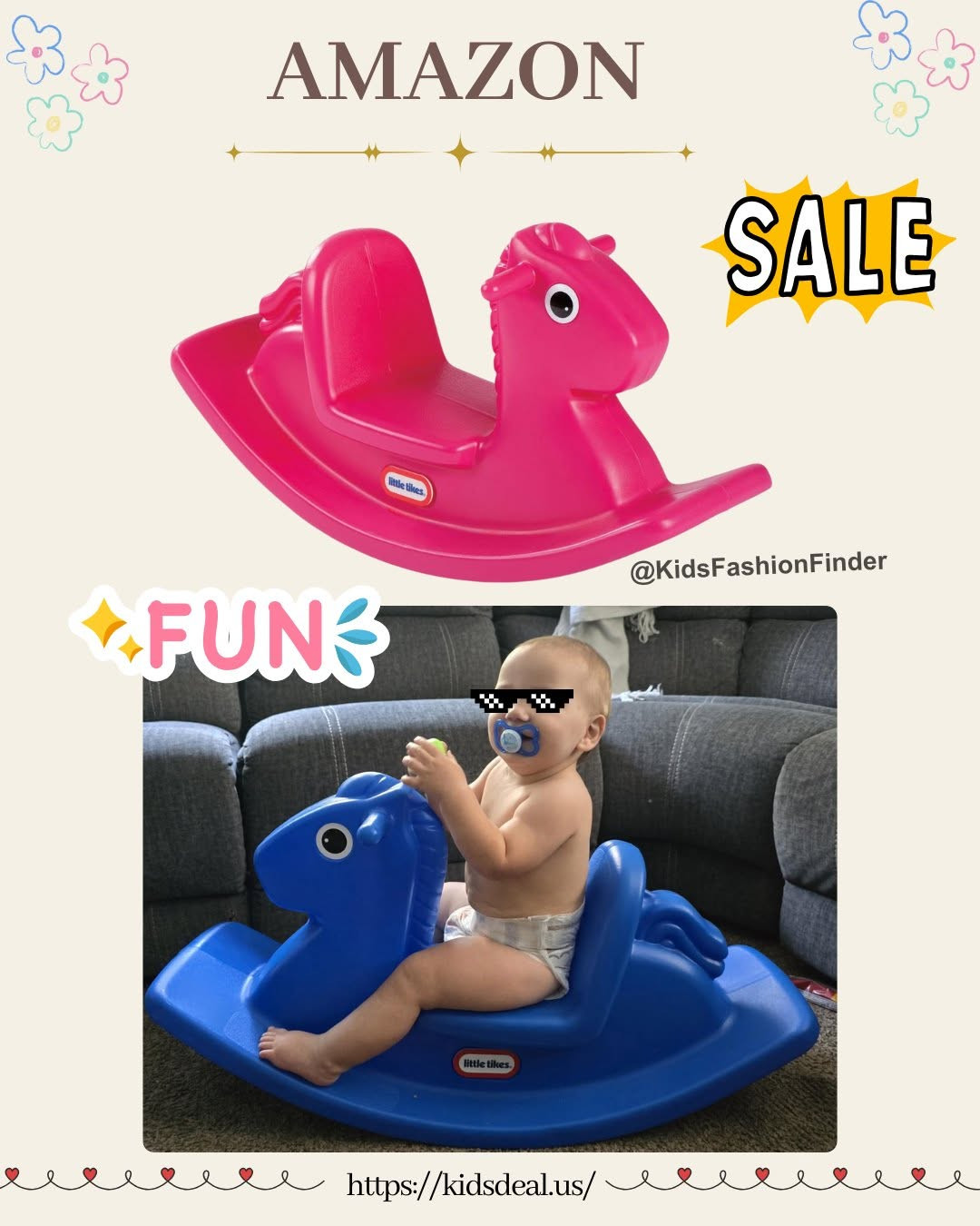 🐴💛 Little Tikes Classic Rocking Horse

A timeless toddler favorite! 🥰

✨ Made in the USA
✨ Easy-grip handles for little hands
✨ Helps build balance & coordination
✨ Safe, sturdy design for ages 1+

Simple, fun, and loved by generations of kids 🙌

#LittleTikes #RockingHorse #ToddlerToys #ClassicToys #MomFinds #ToddlerLife 🐴💛

#LTKmomlife #LTKSaleAlert #LTKBaby