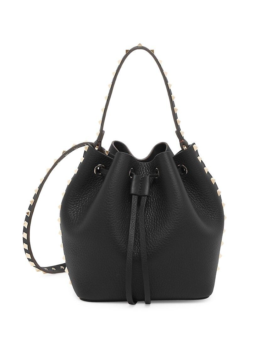 Rockstud Leather Bucket Bag | Saks Fifth Avenue