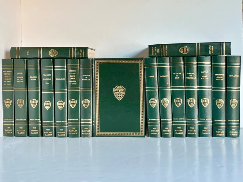 Harvard Classics Vintage 1969 & 1970 Green Deluxe Edition Sold Individually - Etsy | Etsy (US)