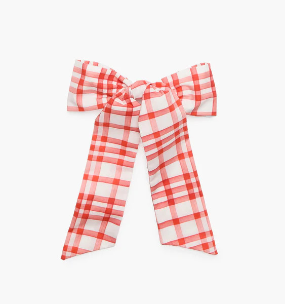 The Belle Bow - Cherry Watercolor Gingham | Hill House Home US