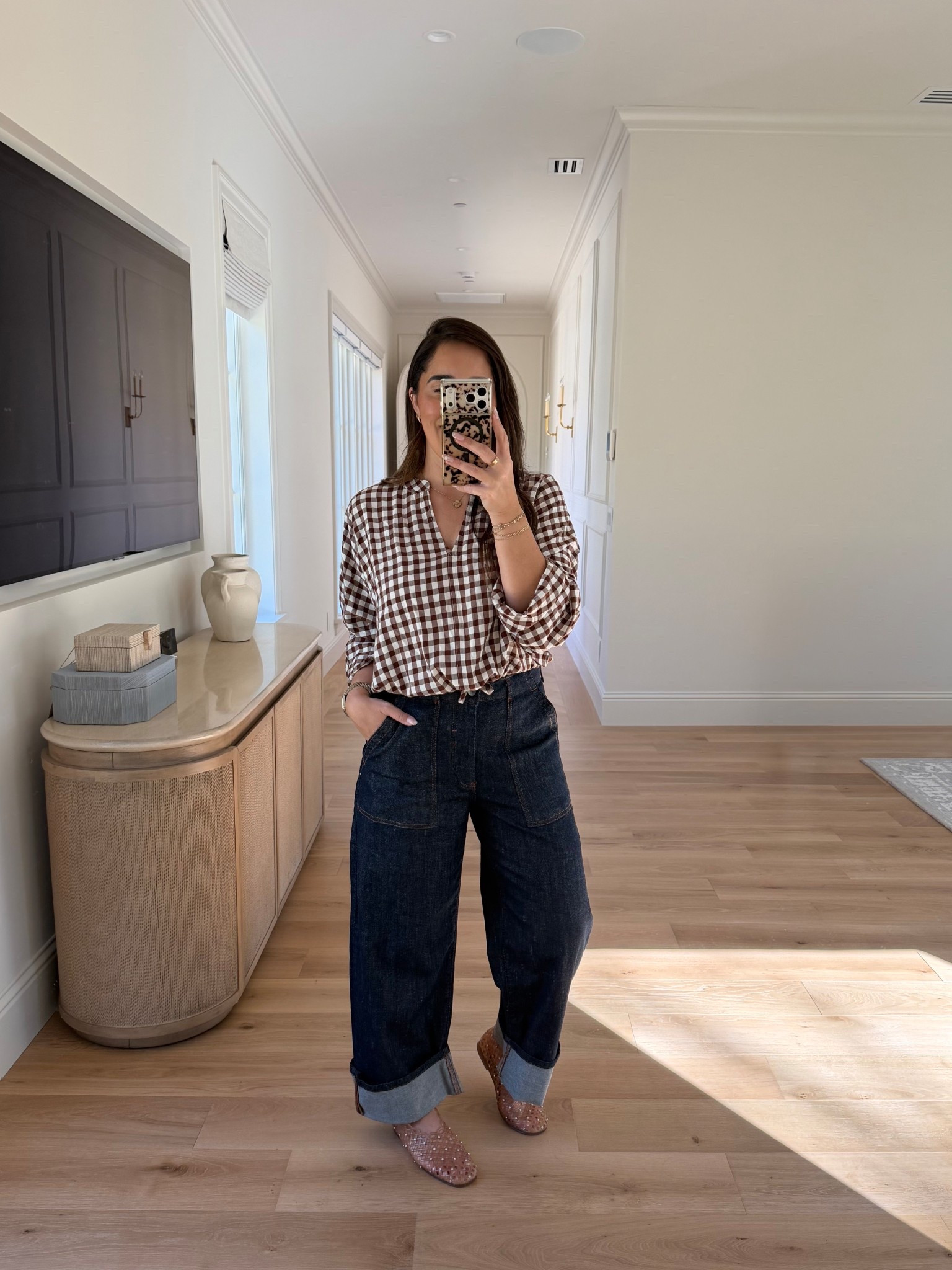 The perfect spring gingham top and these jellies are a MUST  🤌🏼

#LTKootd #LTKmomlife #LTKSpringSale