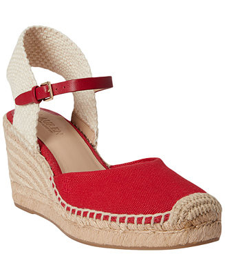 Lauren Ralph Lauren Women's Robby Canvas and Jute Espadrilles - Macy's | Macy's