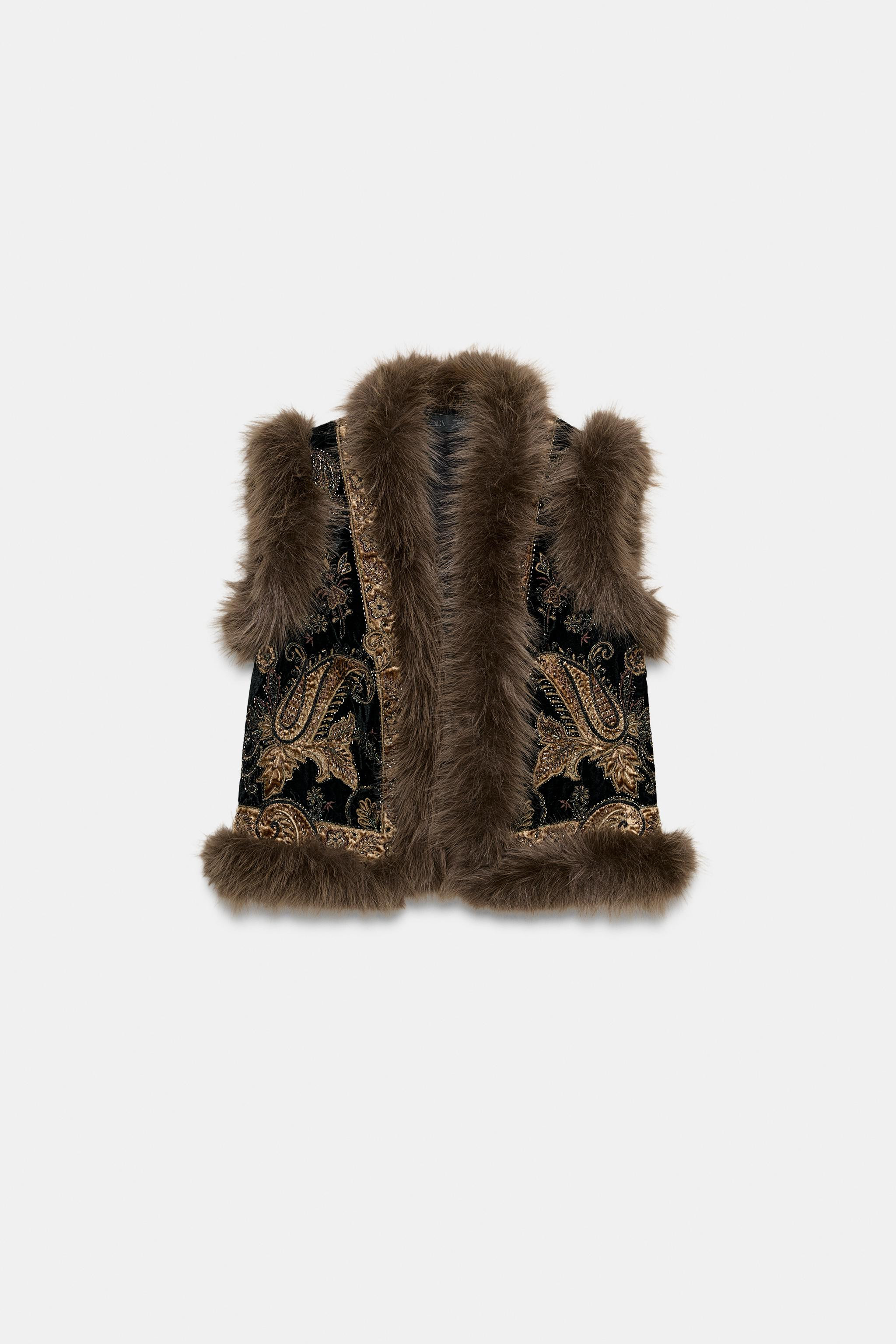 ZW COLLECTION EMBROIDERED VEST LIMITED EDITION | Zara US