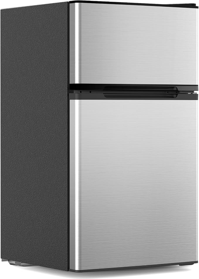Electactic 3.1 Cu.Ft Mini Fridge with Freezer, 2 Door Compact Refrigerator, Mini Fridge with Adju... | Amazon (US)